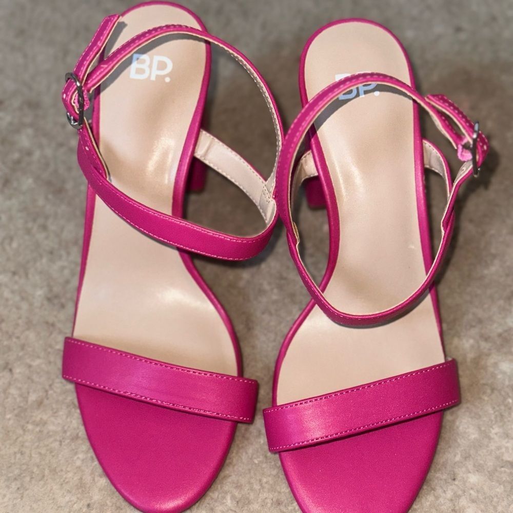 New BP Fuchsia Strappy Sandals